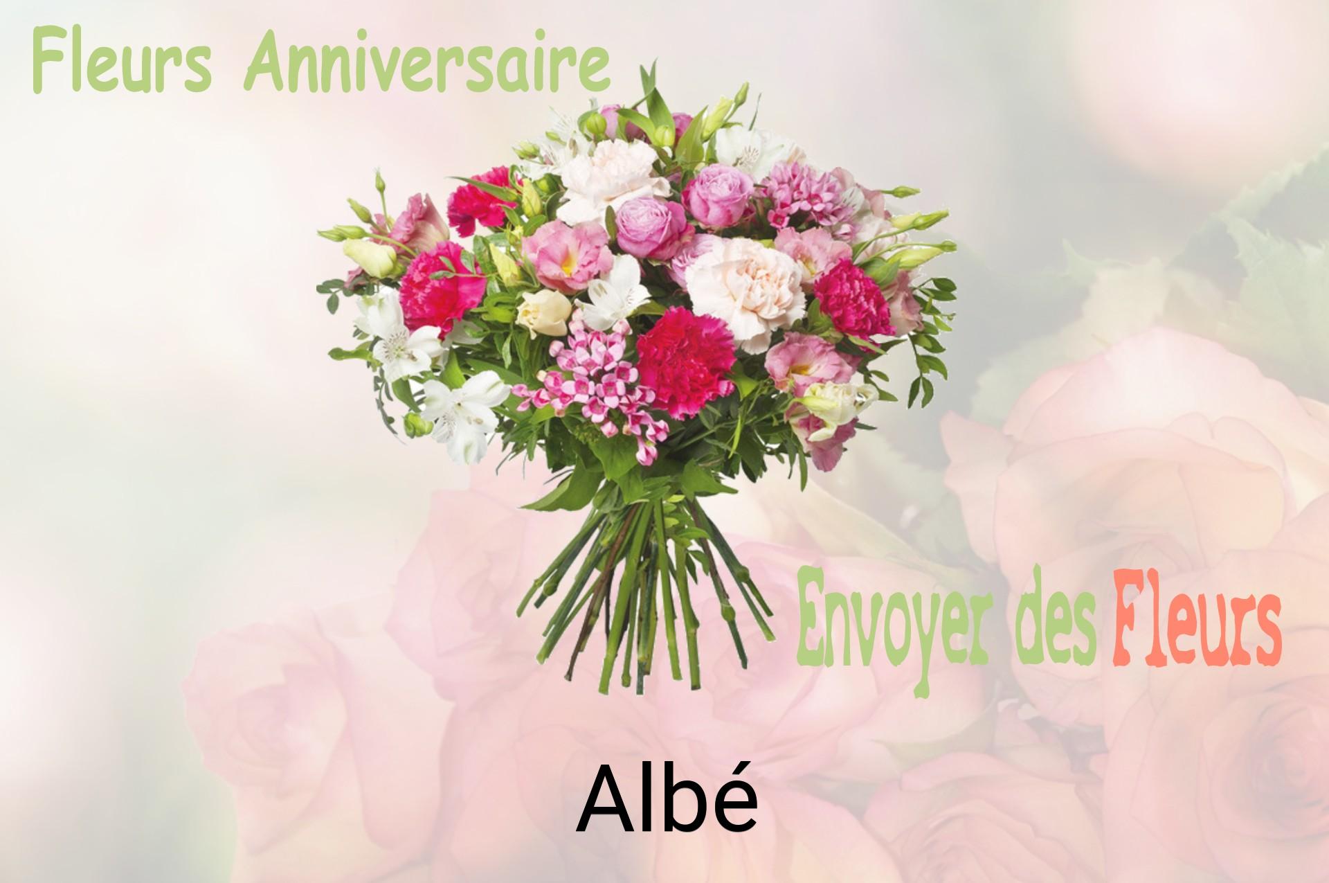 Bouquet de fleurs d’anniversaire livré à Albé